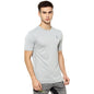 Campus Sutra Mens Solid White Dri-Fit Short Sleeve Regular Fit Activewear T-Shirt for Casual Wear | Modern Clothing T-Shirt Cra
