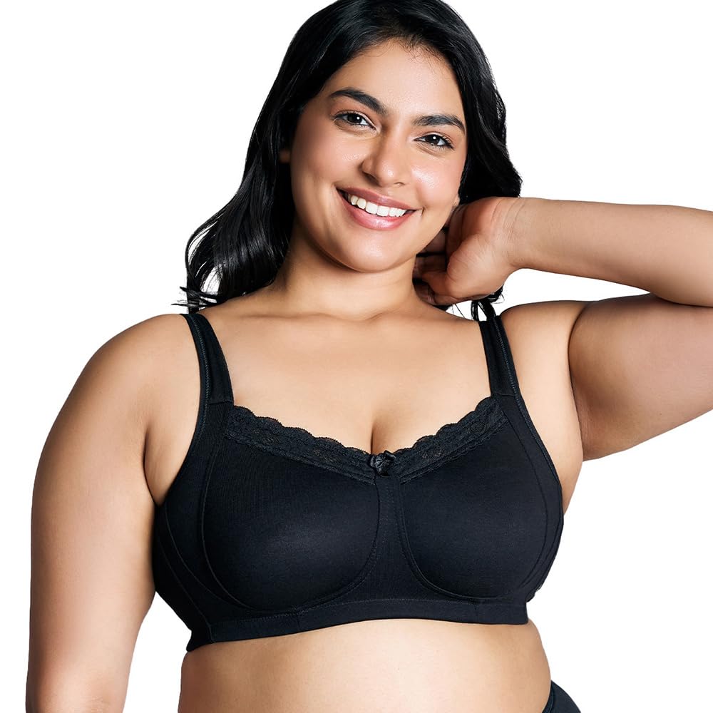 Nykd Super Support Everyday Cotton T-Shirt Push-Up Bra For Women Non Padded, Wirefree, Full Coverage (Everyday Pretty Lace Bra)