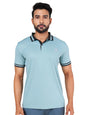 Rupa Colors Mens PLAYSURE Dry FIT Activewear Polo T-Shirt | 100% Polyester Fabric | Dual Color | Contrast Collar | Reflective Lo