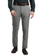 Turtle Men Grey Slim Fit Checkered Flat Front Polyviscose Stretch Flat Front Formal Trouser || Pant || Men's Trouser