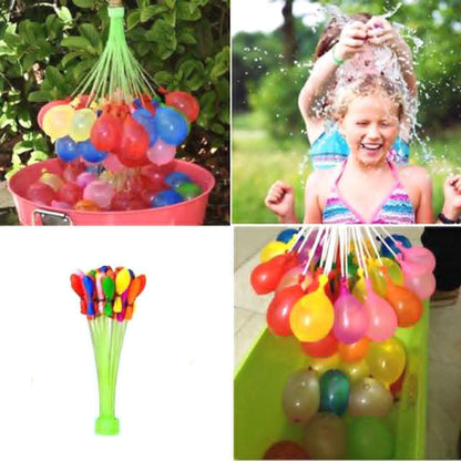 PARTISH Holi Water Magic Balloons l Set of 12 Bunch l 444 baloons l Multicolour l Quick Fill and Auto Tie in 60 Seconds with Uni