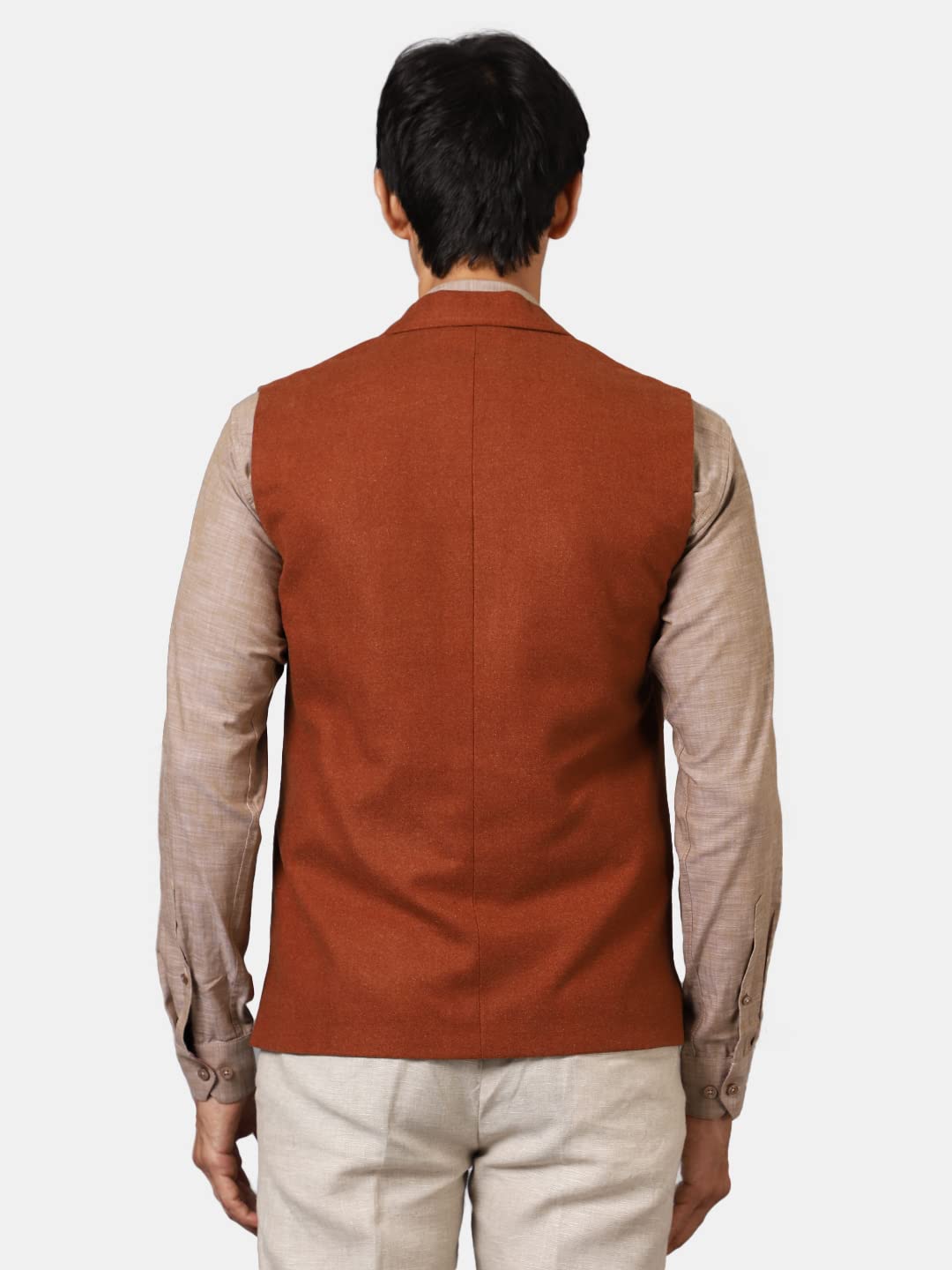 Wintage Men'S Tweed Wool Modi Nehru Jacket
