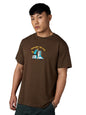 The Souled Store Phineas & Ferb: Bringing The Cool Men and Boys Short Sleeves Round Neck Brown Embroidered Cotton Relaxed Fit T-