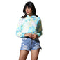 Leriya Fashion WomenS Western Crop Top With Hoodie Neck & Long Sleeve || Drawstring Pullover Tops || Loose Casual Hoodies For W
