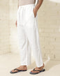 Fabindia Offwhite Cotton Woven Pyjama
