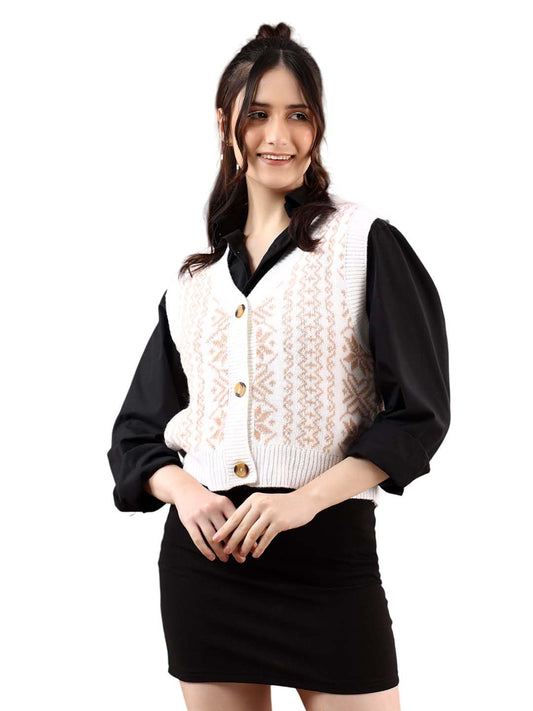 Kotty WomenS Trendy Sleeveless Sweater Vests  Perfect For Layering And Smart-Casual Outfits(Multicolored,M)