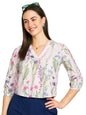 Modeve Women White Floral Top For Summer