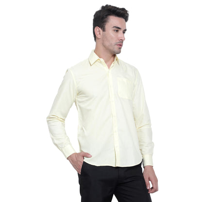 Tee Projekt Premium Plain Cotton Shirt for Men | Cotton Shirt | Casual Shirt | Solid Shirt | Full Sleeves | Formal Shirt (SFA-ST
