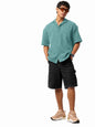 Tee Projekt Mens Regular Fit Popcorn Shirt Half Sleeve Spraed Collar Shirt Mint Green