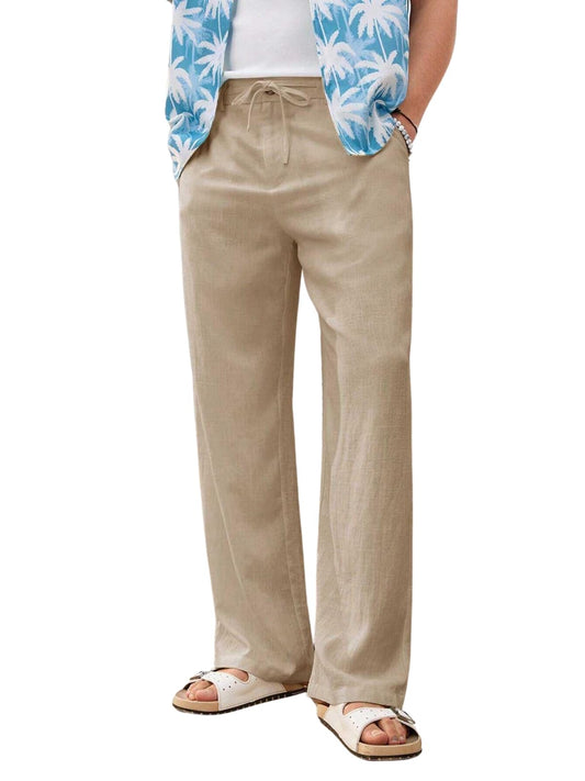 Greciilooks Trouser Pant For Men | Loose Fit Man Track Pants | Formal Causal Regular & Relaxed Cargo | Summer| Stretchable Beige