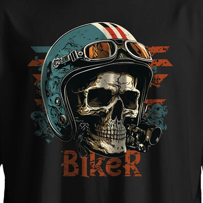 Peppyzone Mens Oversized Fit T-Shirt (OST-Biker 11-15_Black2