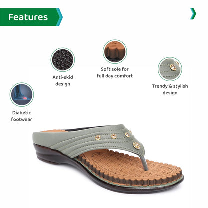 Ortho Joy Fancy Doctor Slippers | Comfortable Sandals For Women Stylish