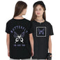 Uniplanet Store GirlS Cotton T-Shirts With Butterfly Graphic Prints Round Neck Half Sleeves Regular Fit And Standard Length Bla