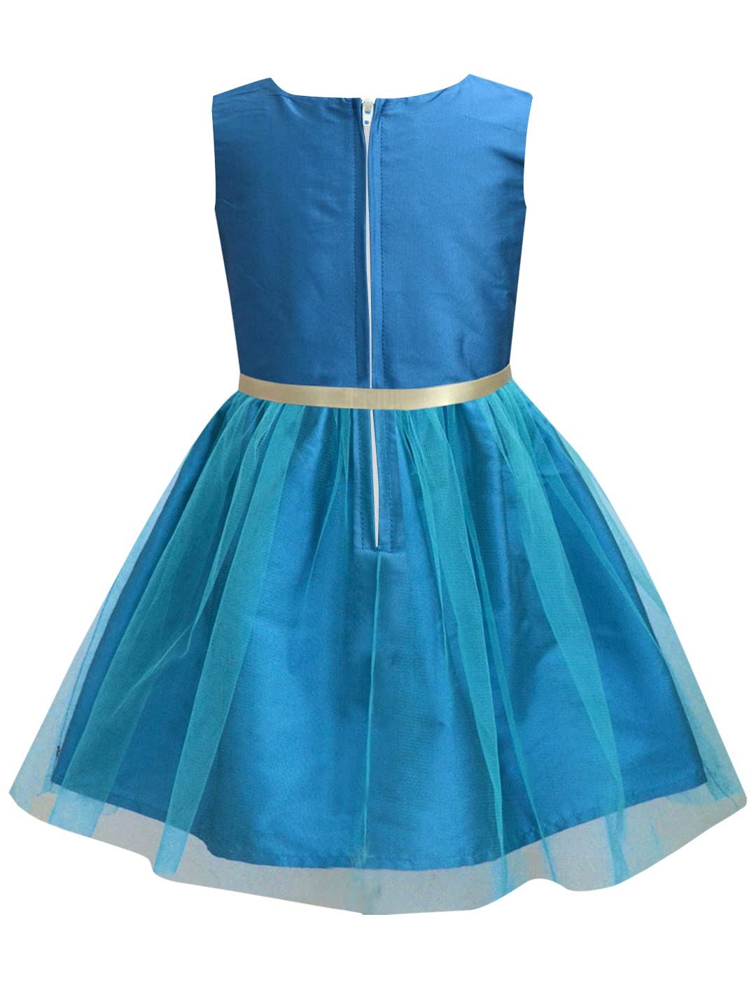 A.T.U.N. (ALL THINGS UBER NICE) Girls Embroidered Birthday Party Frock Dress