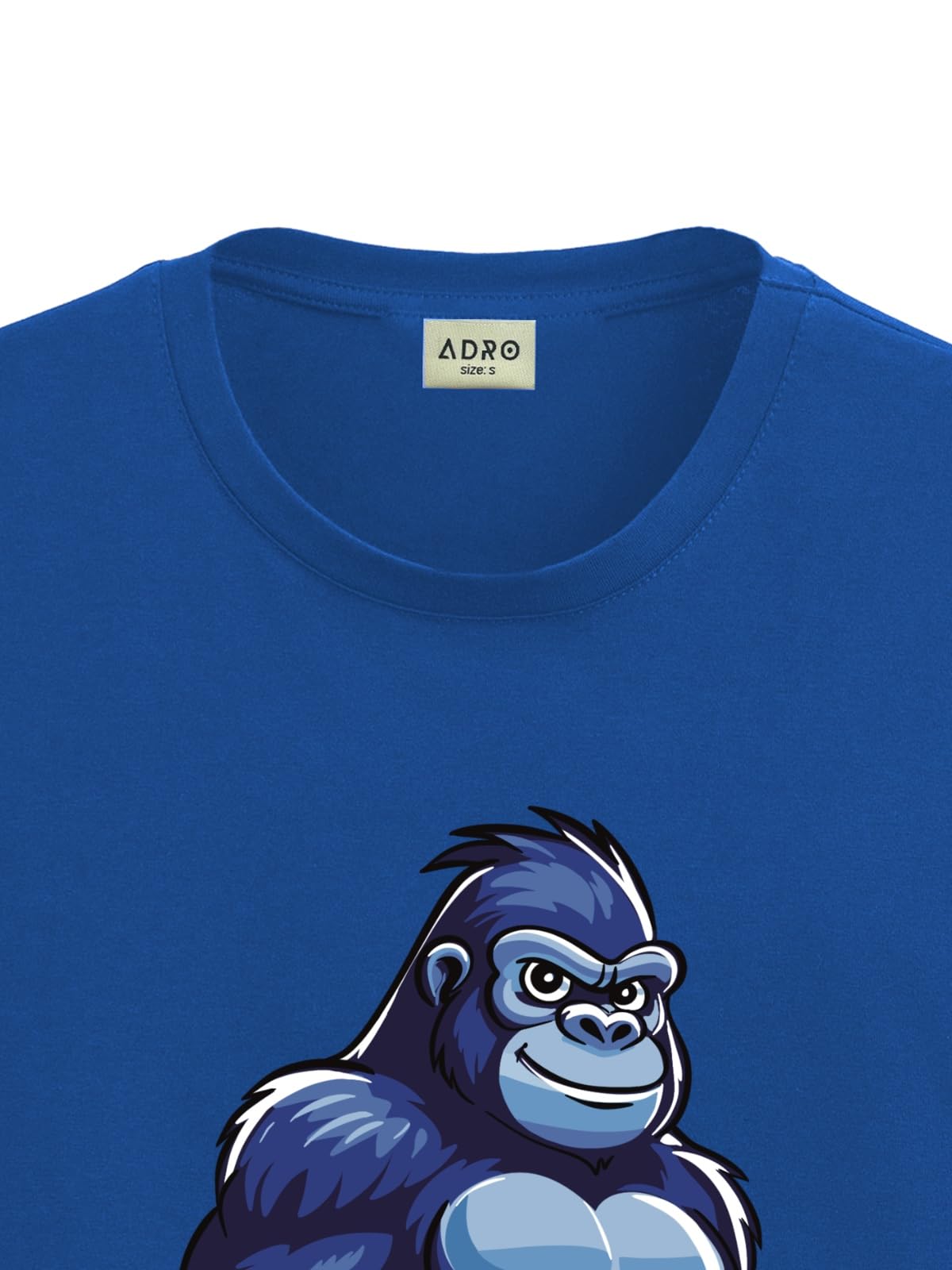 ADRO T Shirts for Boys & Girls || Gorilla Printed T-Shirt || Ages 3-14 || 100% Cotton Round Neck Tshirt for Boys & Girls||KRN-GO