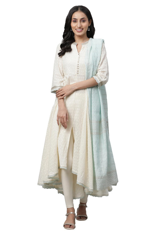 Aurelia Women's Cotton A-Line Suit Set