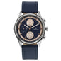 Titan Workwear Men’S Chronograph Watch - Quartz, Water Resistant, Leather Strap – Blue Band And Blue Dial
