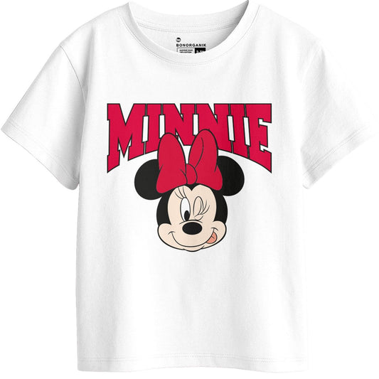 Bon Organik Girls Regular Fit T-Shirt (BON11400_White