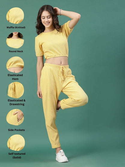 Rigo Cotton Co-ord Set for Women | Round Neck, Slim Fit Tracksuit Co-ords Set for Women | Stylish Dresses for Women | Casual Wea
