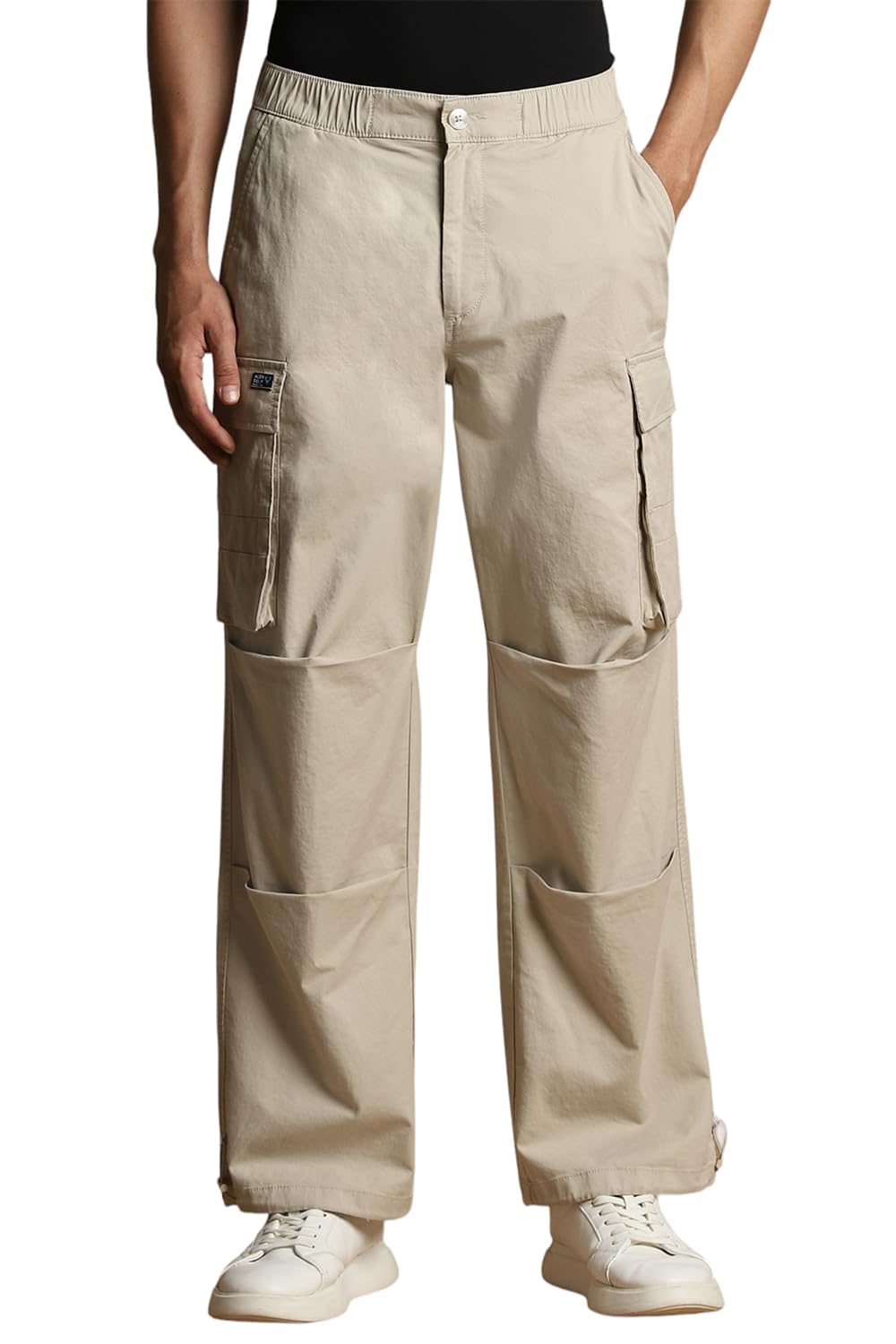 Allen Solly Men Straight Fit Solid Casual Pants