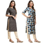 Pinkmint WomenS Crepe Kurta Pant Set Kurta Set Regular Wear Kurta Pant(Pack Of 2)