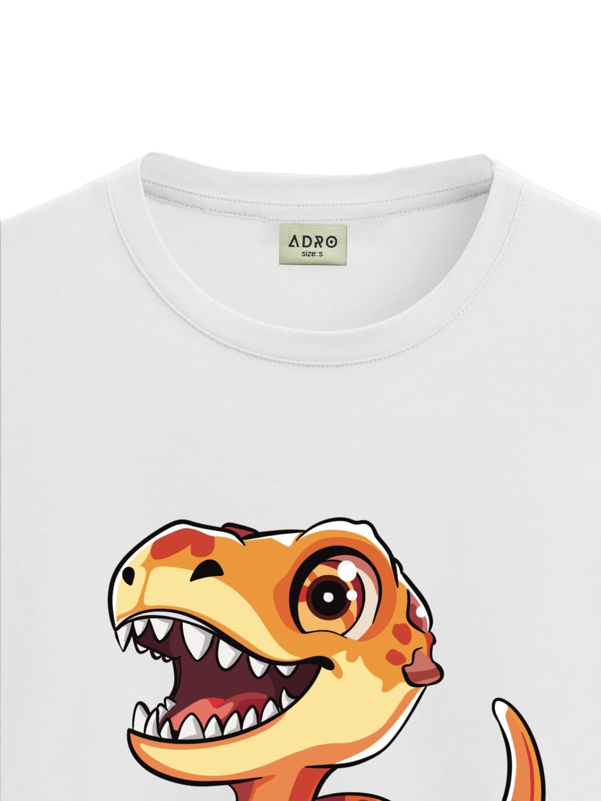 ADRO T Shirts for Boys & Girls || Dinosaur Printed T-Shirt || Ages 3-14 || 100% Cotton Round Neck Tshirt for Boys & Girls||KRN-D