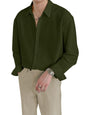 Greciilooks MenS Regular Fit Casual Shirt (Gl-Ms-6155_Green