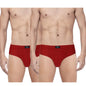 Pepe Jeans Innerwear MenS Solid Cotton Antibacterial Brief (Pack Of 2) Red