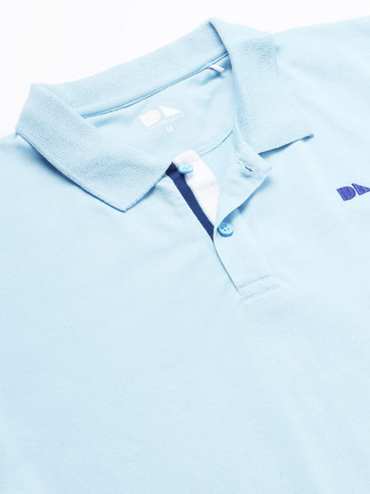 Dennis Lingo MenS Slim Fit Blue Polo T-Shirt