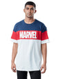 The Souled Store Official Marvel: Logo Men Oversized T-Shirts White