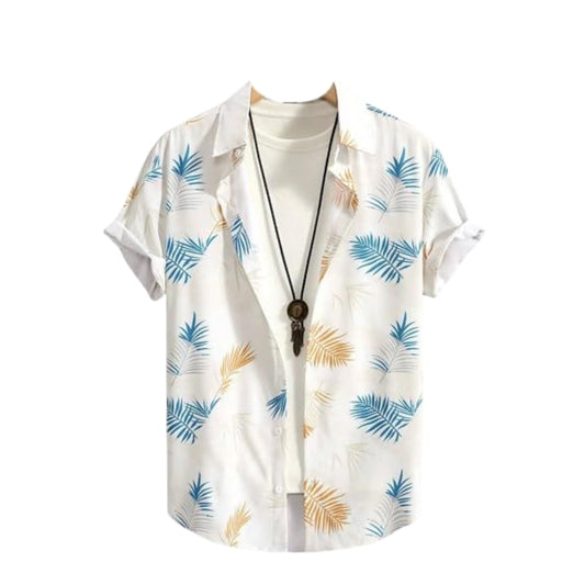 Funky Rich Regular Fit Shirt For Men | Half Sleeve Lycra Shirt | Casual Shirt For Men | Trendy Printed Shirt Design | Lycra Fabr