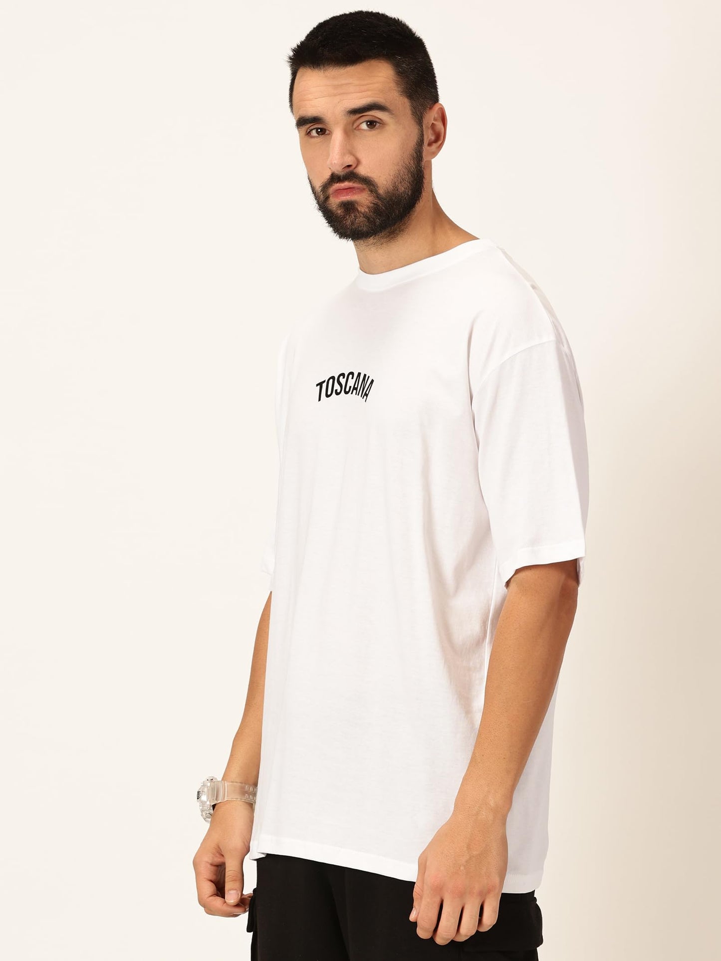 Thomas Scott Mens Oversized Fit T-Shirt (TSKOversized_White Greece