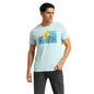 Pepe Jeans MenS Graphic Slim Fit T-Shirt (Pm509664_Stormy Sea Blue