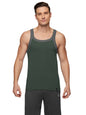 XYXX Mens Super Combed Cotton Square Neck Knitted Vest - High Moisture Absorbing Innerwear for Men with Anti-Bacterial Silver F