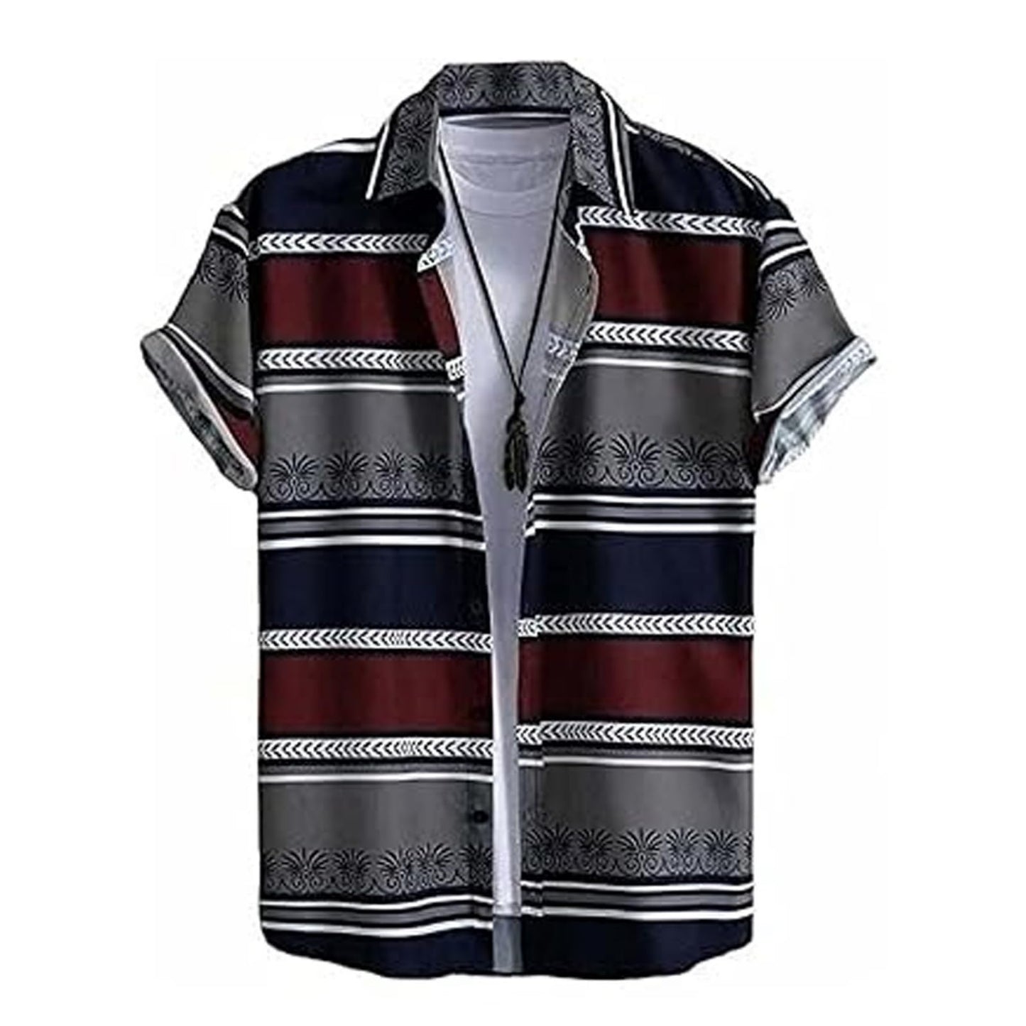 Rebelify Half Sleeve Printed Shirts For Men Regular Fit Printed Spread Collar Casual Shirt Lycra Fabric With Combo Shirt (Pack O