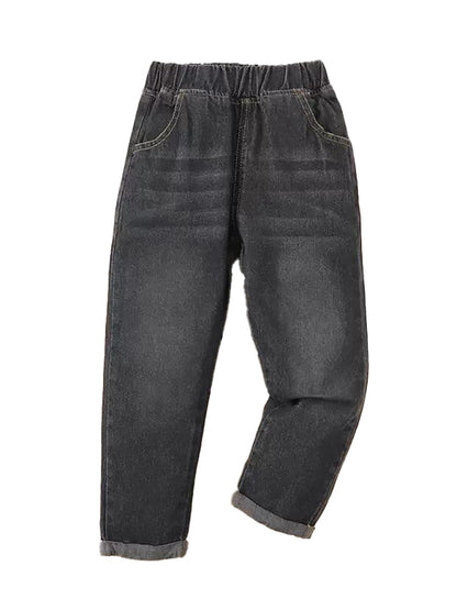 Kotty Girls Regular Fit Solid Jeans Onyx Black