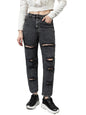 Kotty Women High Rise Cotton Lycra Distressed Jeans