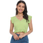 Fabindia WomenS Solid Regular Fit Tunic Shirt (10730195_Green