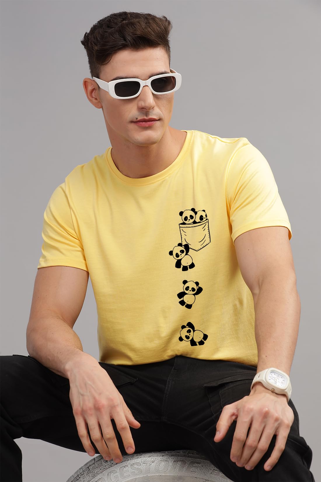 ADRO Tshirt for Men | Printed T Shirt for Men | 100% Cotton T-Shirt |Printed T Shirt | T-Shirts | RN24-POC