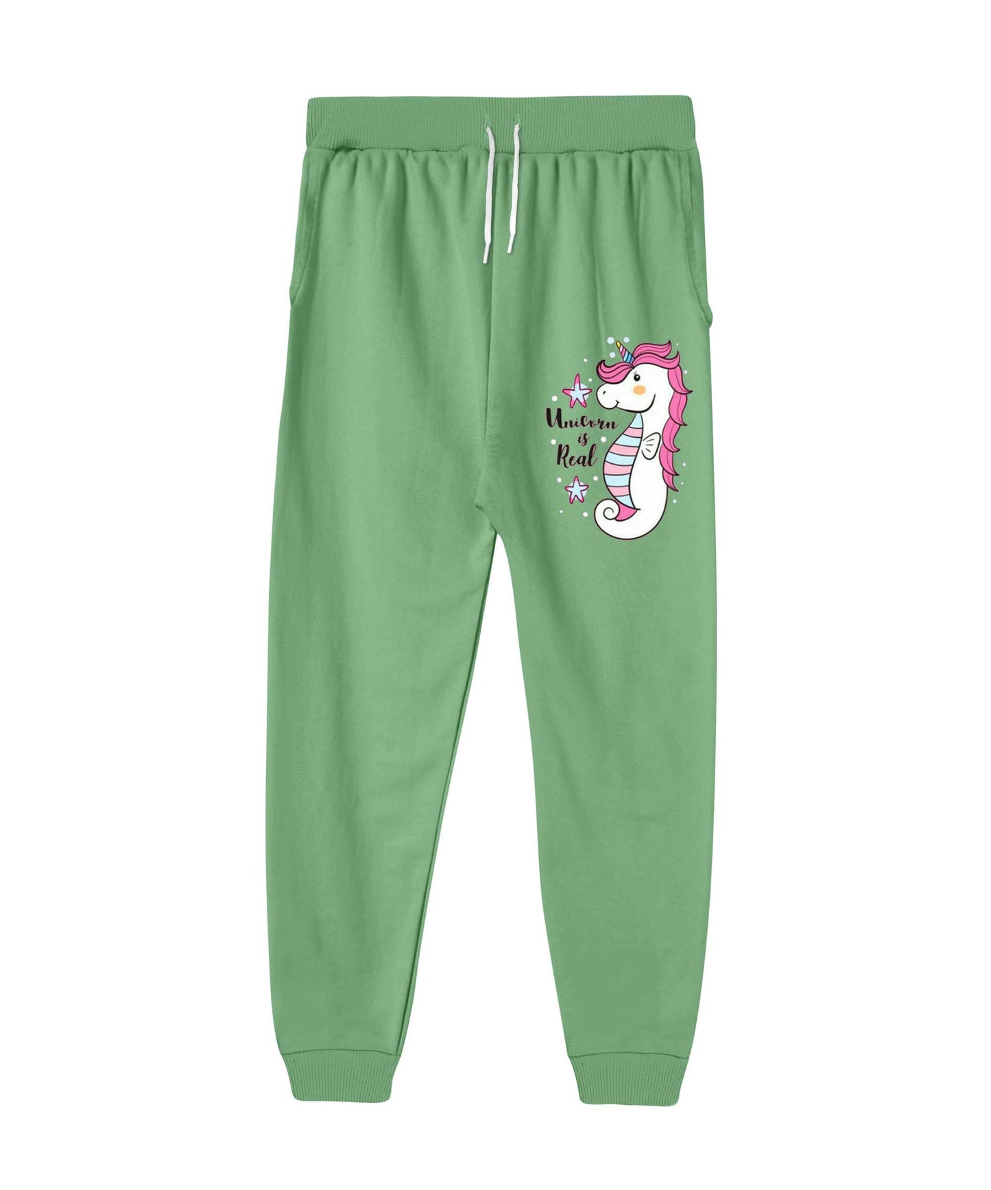 Kyda Kids Girls Cottonblend Printed Track Pants (Pack Of 1)