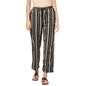 Fabindia Women Nagari Striped Casual Pants Cotton_L Black