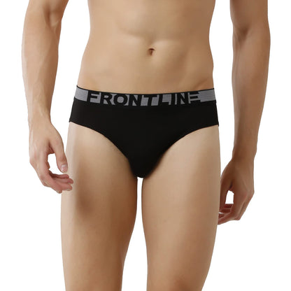 Rupa Modern Regular Solid Frontline Colors Mens Mini Briefs | Soft-Touch Cotton Stretch | Snug Fit | Breathable Fabric | Pack o