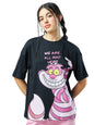 Bewakoof Official Disney Merchandise Womens Graphic Printed Oversized Fit Half Sleeve Round Neck 100% Cotton T-Shirt_ 615054 Bl