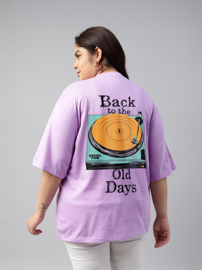Juneberry 100% Pure Cotton Oversized Fit Latest & Trendy All Over Prints Half Sleeve Plus Size T-Shirt For Women & Girls (Ps_Jbb