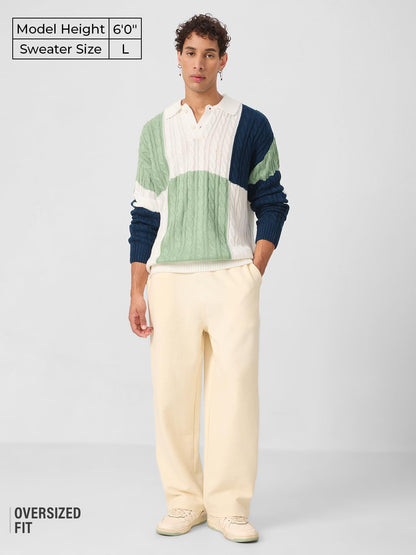 The Souled Store Colourblock Pullover : Atlantic Oversized Pullovers for Men and Boys