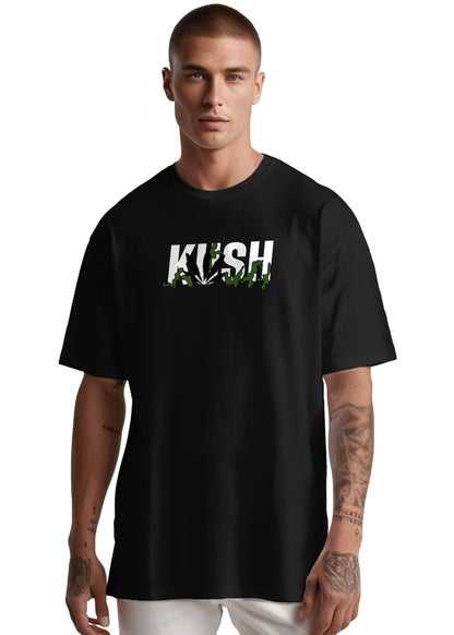 Peppyzone Mens Oversized Fit T-Shirt (PZ-OST-Trendy44_Black