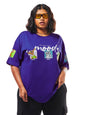 Bewakoof Heavy Duty 1.0 Official Tom & Jerry Merchandise Womens Graphic Printed Oversized Fit Half Sleeve Round Neck Terry Plus