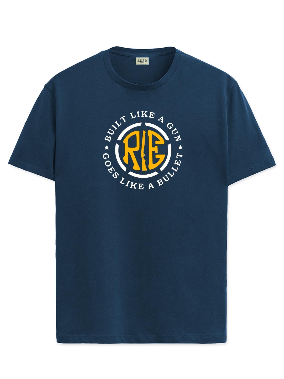 ADRO Tshirt for Men | Printed T Shirt for Men | 100% Cotton T-Shirt |Printed T Shirt | T-Shirts | RN24-BUL-SB