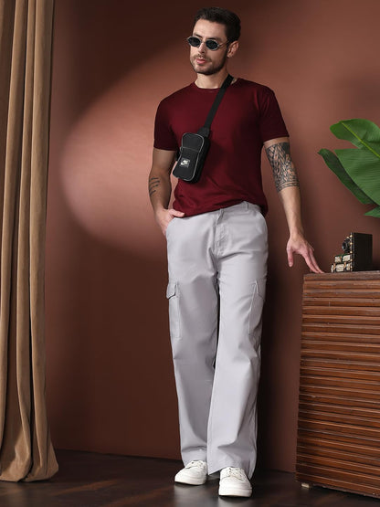 Kotty MenS Cargo Pants | Cotton Cargo Pants For Men | Comfortable & Stylish Cargos(Grey,30)