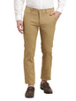 Turtle Men Cotton Stretch Dark Beige Dobby Printed Ultra Slim Fit Casual Trouser
